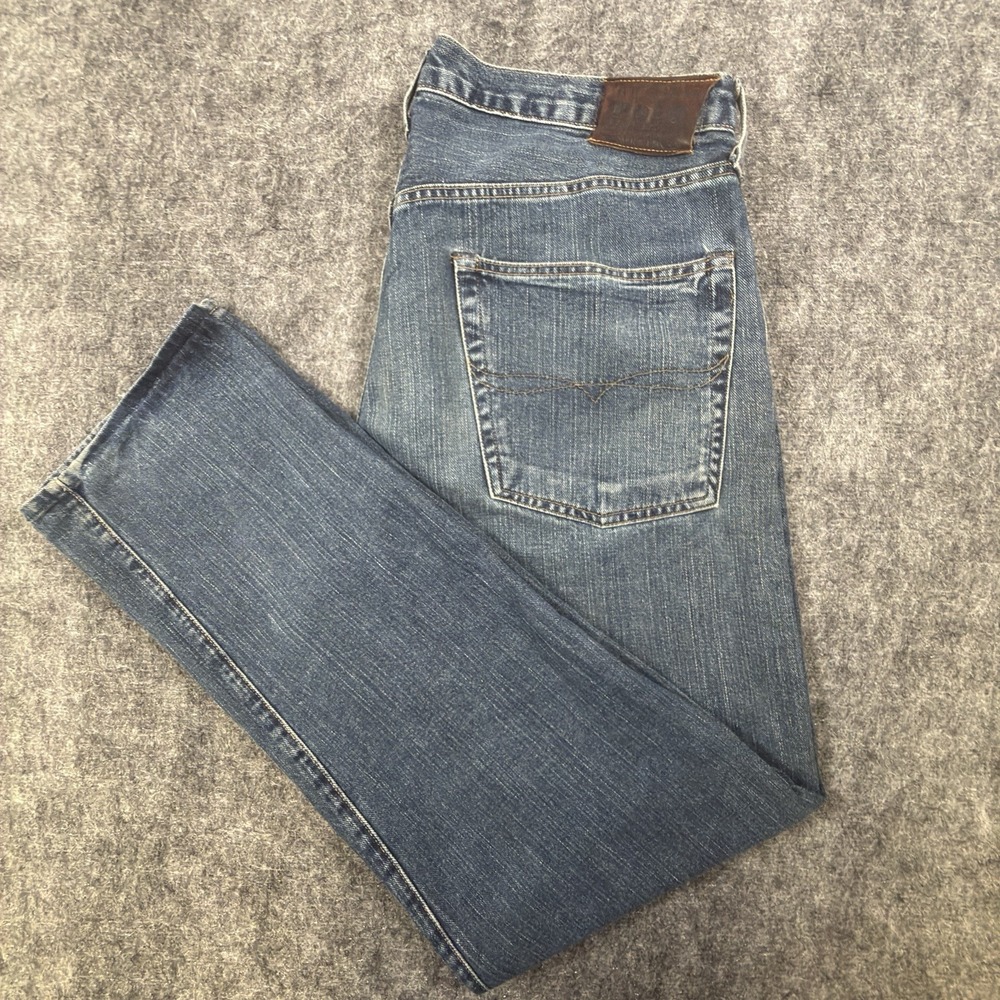 Vintage Polo Ralph Lauren Cortlandt 300 Jeans Mens 36 x 34 Blue Relaxed Straight